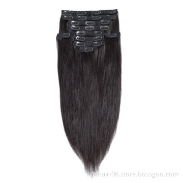 OEM Thick Ends Raw Hair, Mink Brazilian Clip In Hair Extension